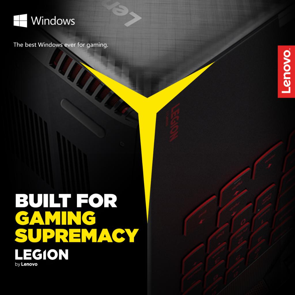 #LenovoLegion gets you. We know what you're want in a gaming machine because we're gamers too 💪 Available at: lnv.gy/2q9cJEP
