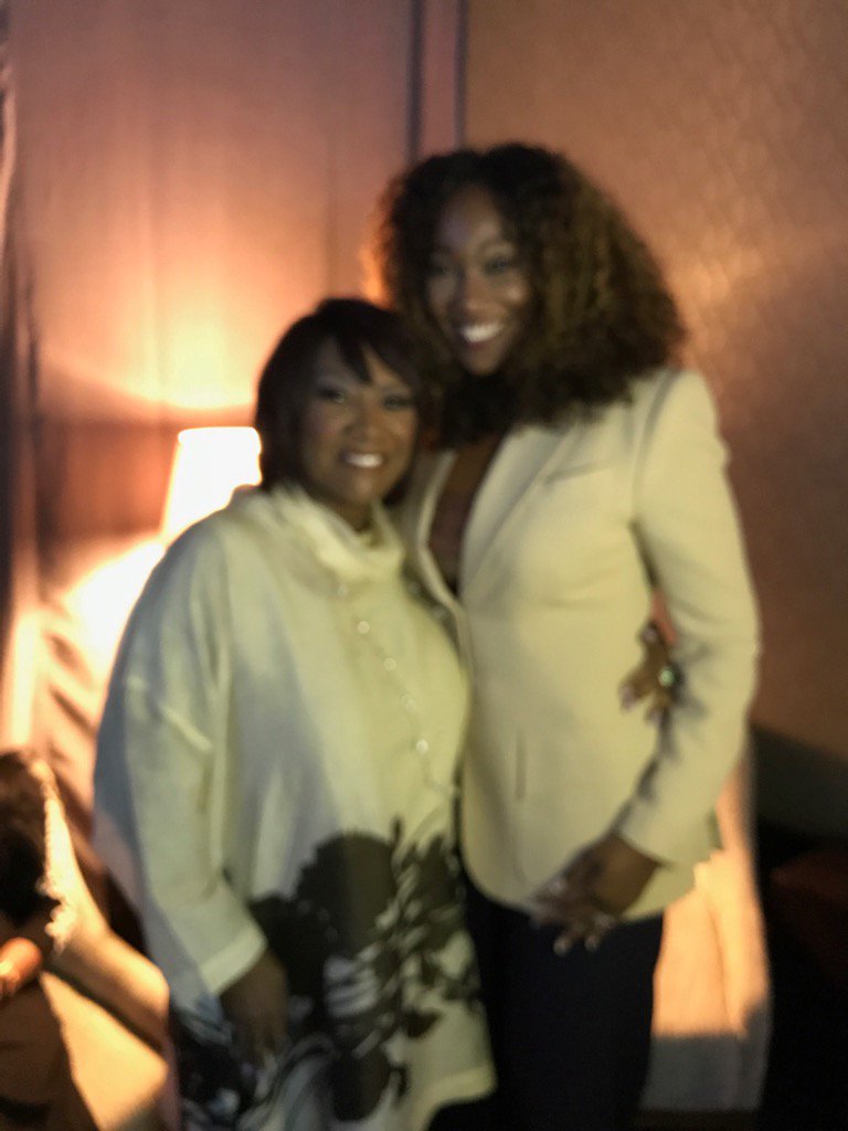 suitthunter's tweet photo. Two of my favorite women giving back today for young entrepreneurs @MsPattiPatti and @YolandaAdams https://t.co/5UWROosZLM