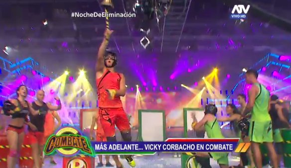 Combate_ATV's tweet photo. ¡Todo pinta de ROJO! @EmilioJaimeG pone en ventaja a su equipo ¿Serán los vencedores? #NocheDeEliminación https://t.co/P5MTqAY7zq