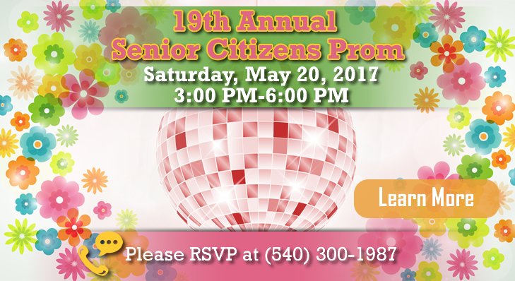 NSHSWolverines's tweet photo. The 19th Annual Senior Citizens Prom will be held this Sat., May 20 from 3 PM-6 PM at #NorthNation. RSVP by ☎️calling (540) 300-1987. https://t.co/F2fwj80tvq