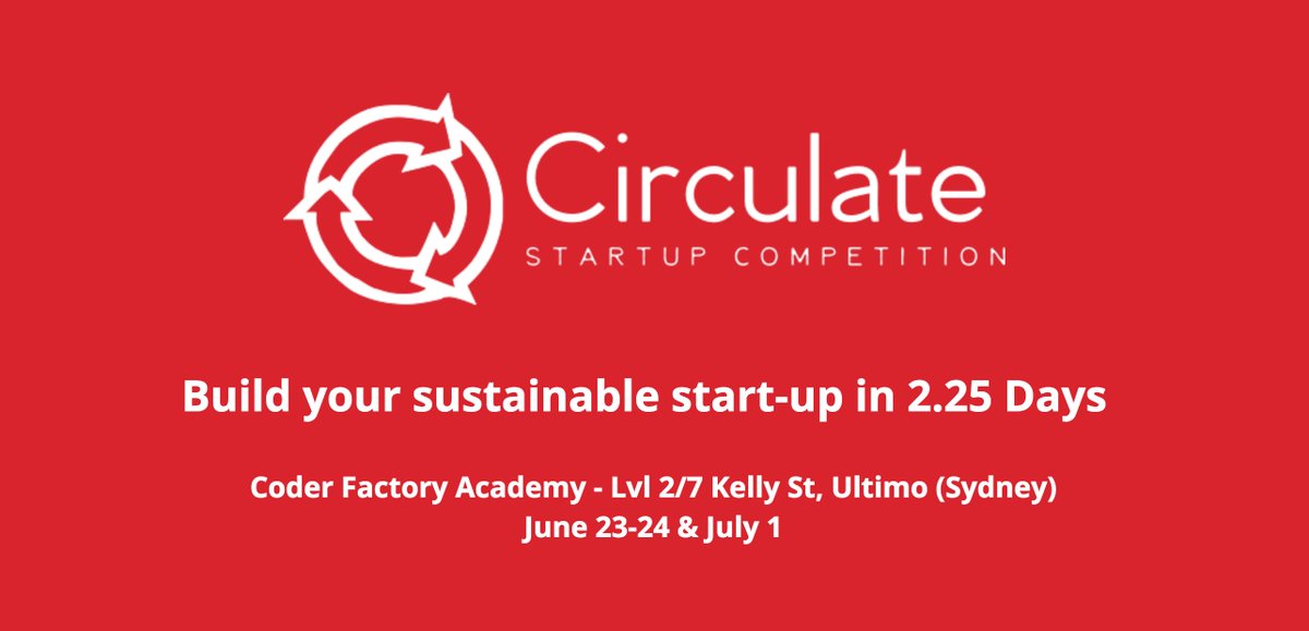 circulate_hack's tweet image. Red Garage Ventures &amp;amp; Coca-Cola have launched a new #hackathon around Sustainable Ventures. Interested? Check it out! #startupaus