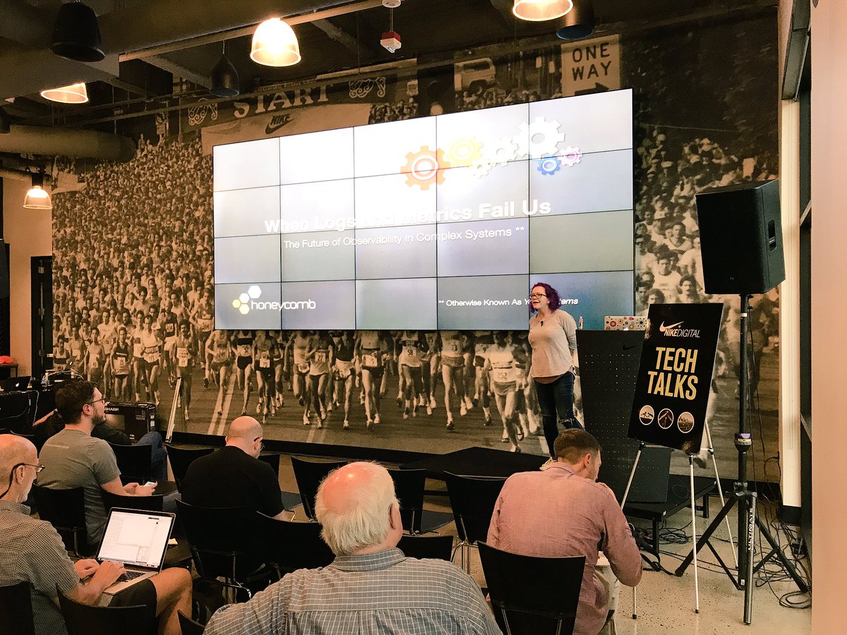 honeycombio's tweet image. Thanks to everyone who came out to the #NikeTechTalks tonight!