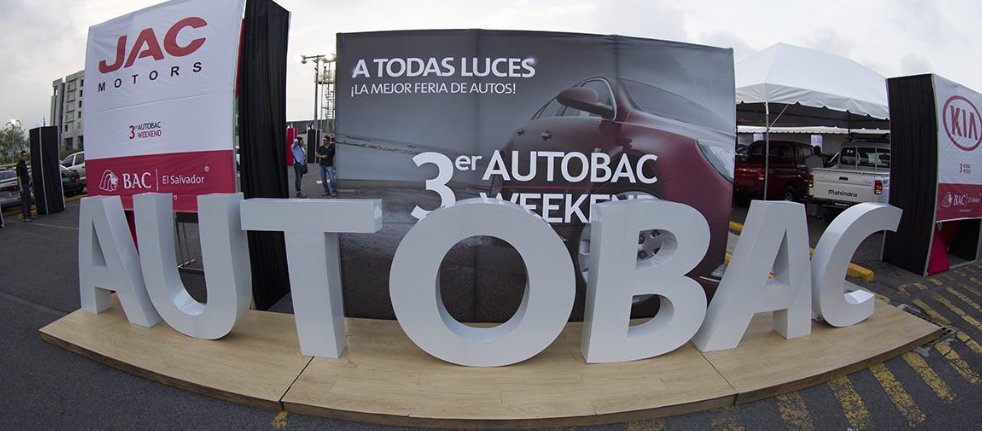 ElMundoSV's tweet photo. En el 3er #AutoBACWeekend de @BACCredomaticSV 19 marcas afiliadas de vehículos ofrecen promociones exclusivas y únicas. https://t.co/bbuYl4xAGS