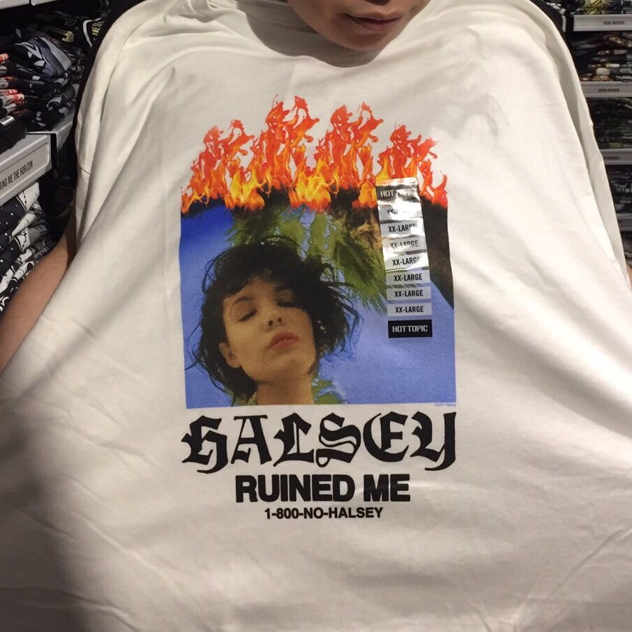 halseysupdating's tweet image. The new Halsey shirt at Hot Topic !