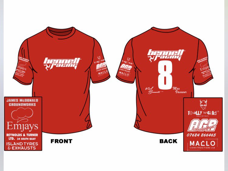 8 days to go 👌🏻🏁 #LoveTT #LoveSidecars #Sidecar8 #BennettRacing 🇮🇲🇫🇷 #KarlBennettMaxVasseur