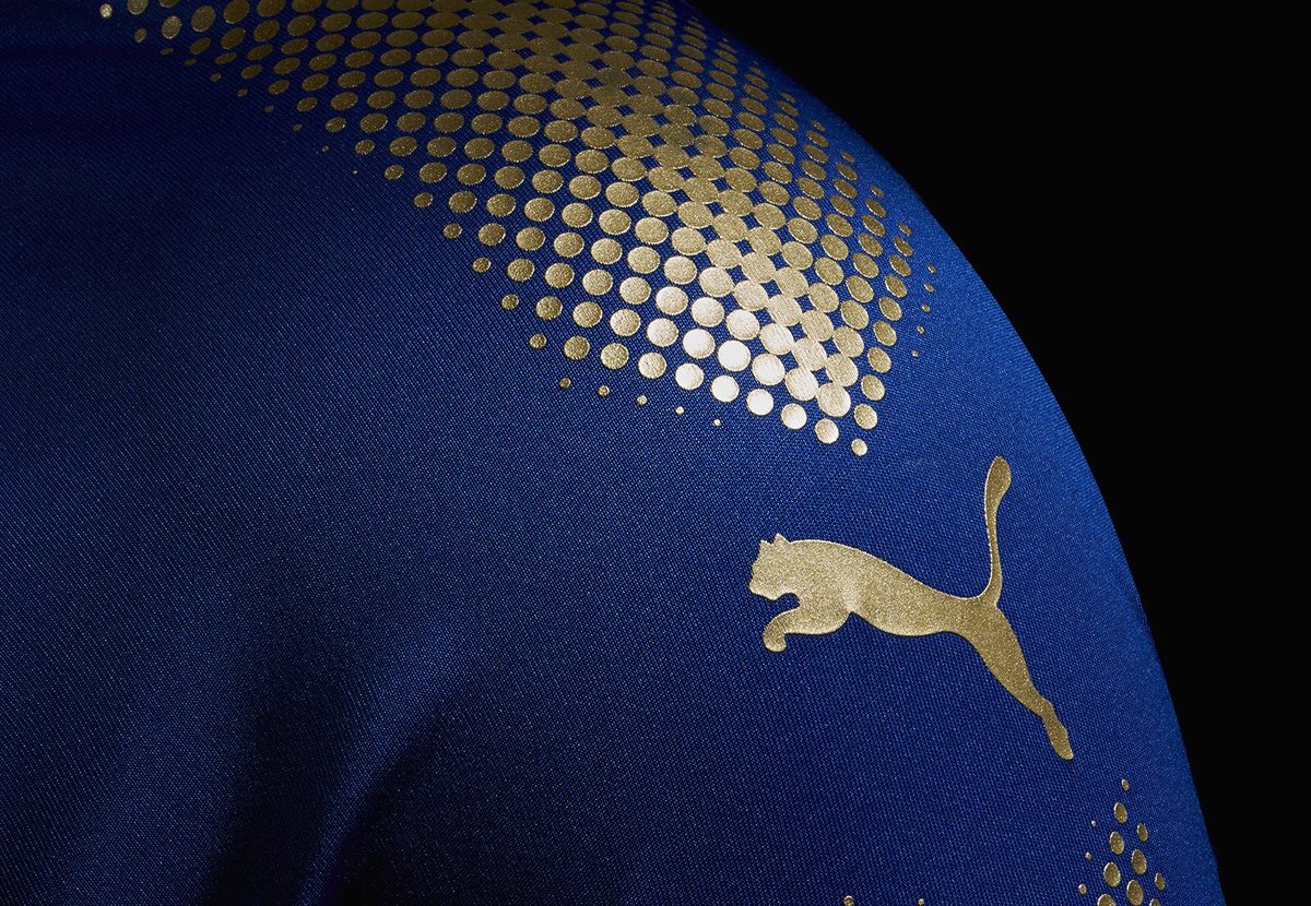 FIRST4LCFC's tweet photo. The new Leicester City shirt for the 2017/18 season. 

#LCFC https://t.co/ELtZcTE14G