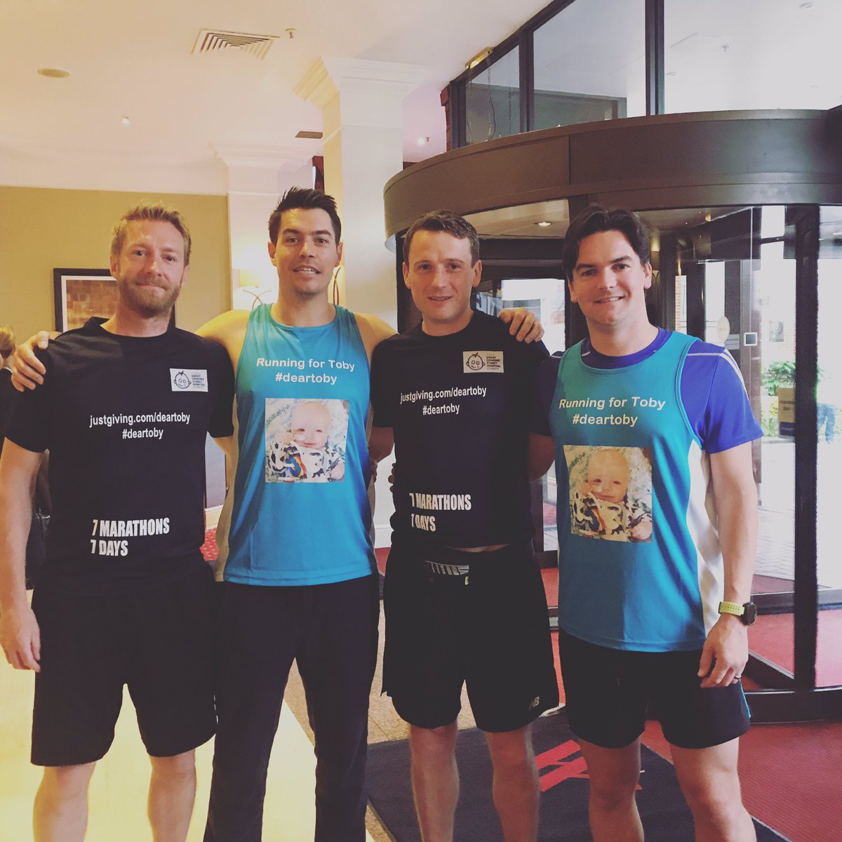 RunningForToby's tweet photo. Joined by a couple of friendly faces today, London here we come #deartoby #runningfortoby https://t.co/ZTfXpTr0wS