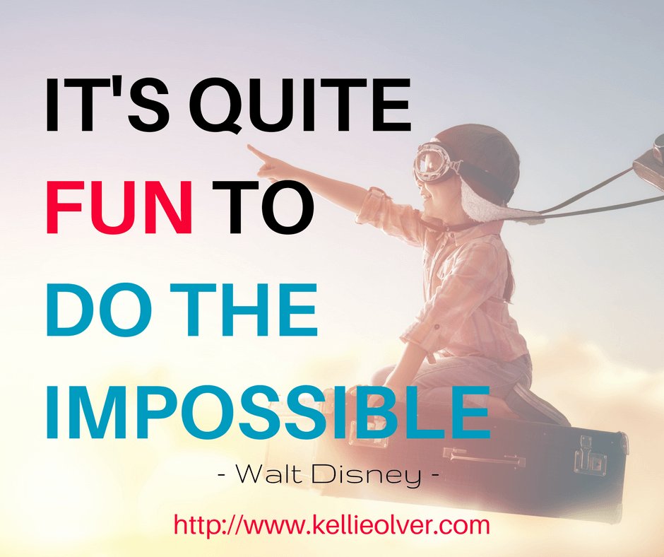 Kellieolver's tweet image. It's quite fun to do the impossible. #KellieOlver #Quotes