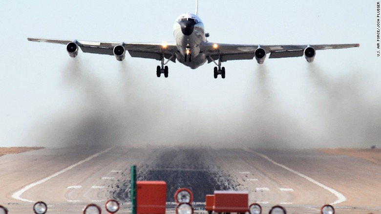 CNN's tweet photo. 2 Chinese fighter jets conducted "unprofessional" intercept with one flying upside-down over US plane, official says https://t.co/FTaz2S9ziT https://t.co/edP72eROod