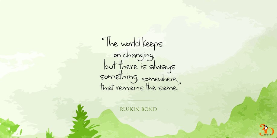 PenguinIndia's tweet photo. We can't just get enough of #RuskinBond's words, can we?

#MyRuskinBOND #HappyBirthdayRuskinBond https://t.co/lmSygRa5PS