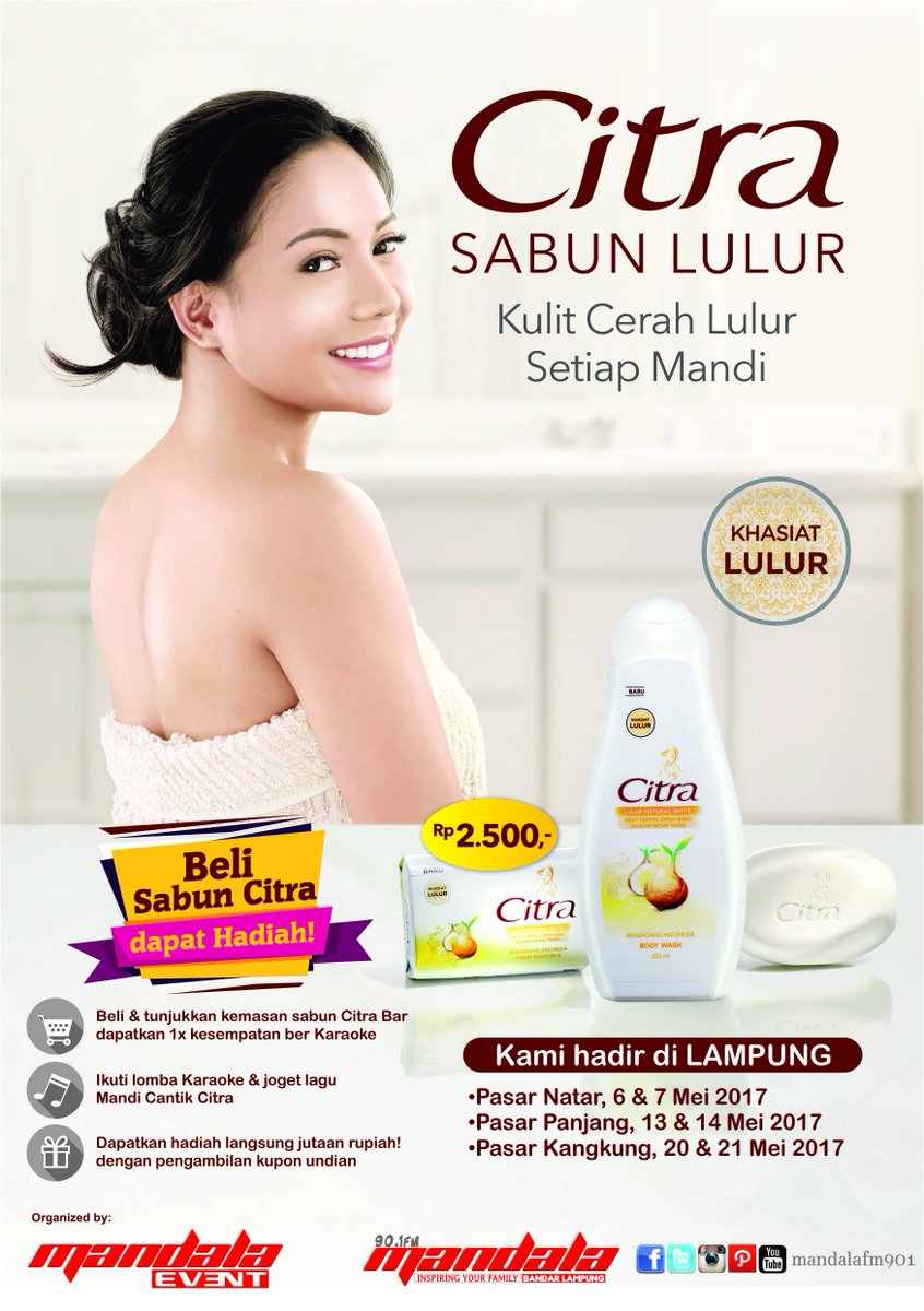 mandalafm901's tweet photo. Mandala lovers besok jangan lupa ya datang ke acara Citra Sabun Lulur di Pasar Kangkung. Kita seru-seruan karaoke bareng #CitraSabunLulur https://t.co/K4EHYQcJBP