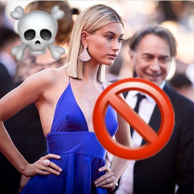 ArcusCoelestis's tweet photo. And the biggest fail in Cannes ☠️ @degrisogono earrings on Hayley Baldwin. I hope she wasn't aware that De Grisogo… https://t.co/BD1Im2gtFi https://t.co/bxkzJ6oU11
