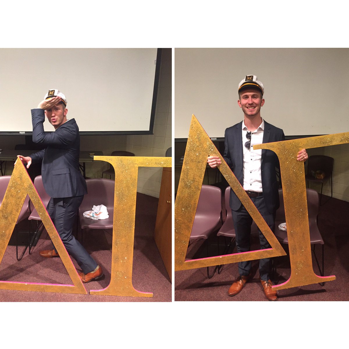 We are so excited &amp; proud to announce the very first Delta Gamma Eta Pi AnchorMan! Congratulations to Adam! Your enthuasiam is inspiring!