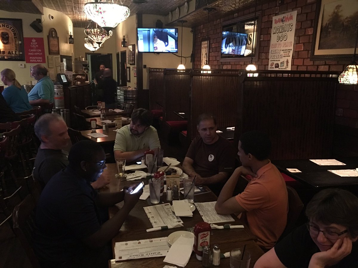 atlantajug's tweet photo. The #JavaTourUSA extends into the night after the monthly meeting. @brjavaman & @schue impart more knowledge @otaviojava @java https://t.co/021ziUd9aP