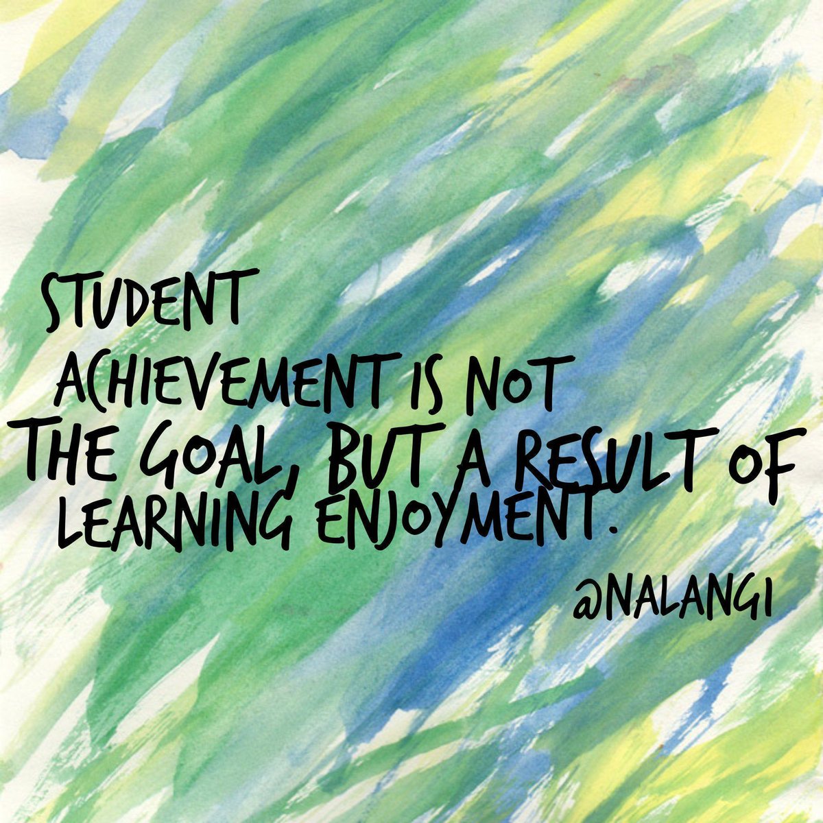 #Education will be transformed once we decide that learning enjoyment is the goal &amp; not achievement. #teaching #divergED #edchat #satchat