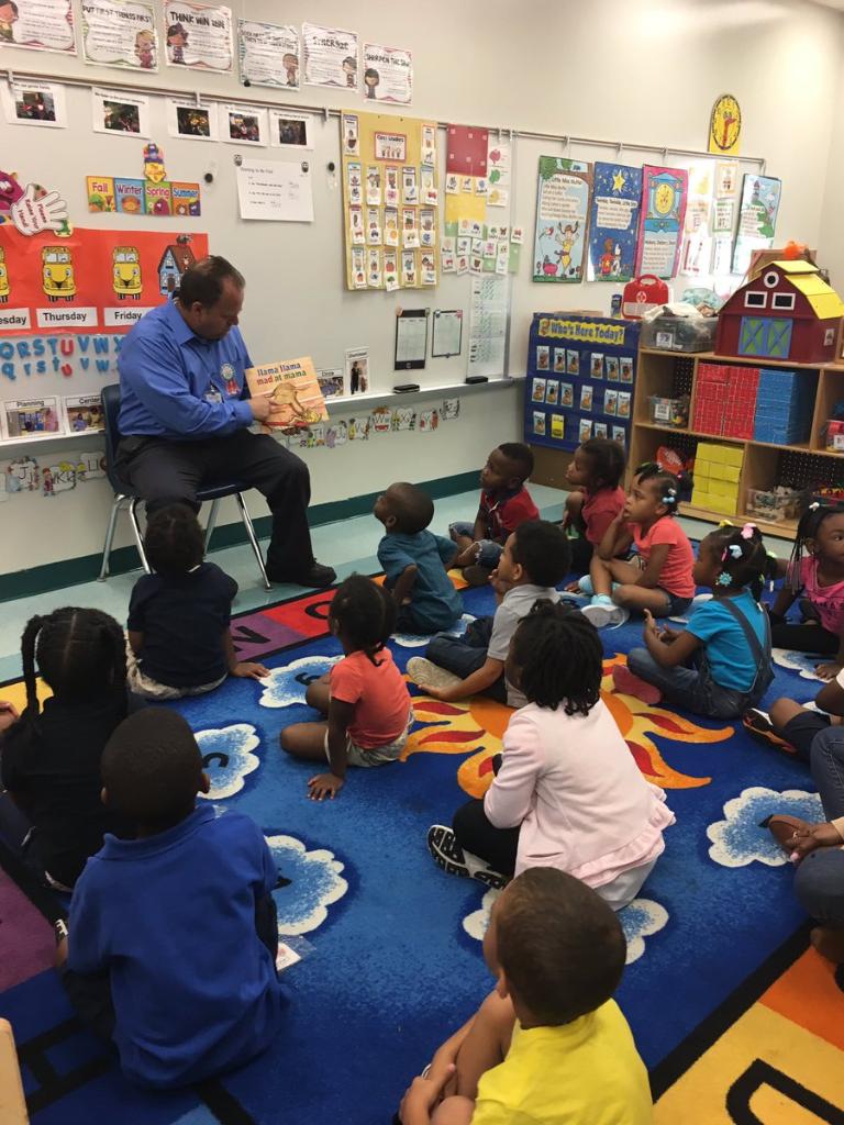 Scholastic's tweet photo. We have LOVED seeing all of the #CommunitiesRead parties today in celebration of @NatlHeadStart's 52nd birthday! https://t.co/u0DbtnMqso