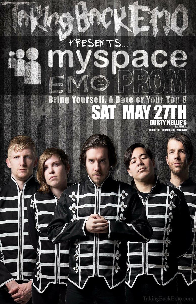 Taking_Back_Emo's tweet photo. #takingbackemo #MySpaceEMOprom at @DurtyNellies more info: https://t.co/lirzhjGINY #emonight #emoprom #emo #takingbackemo #wwMCRd https://t.co/jUlVnFZpQN