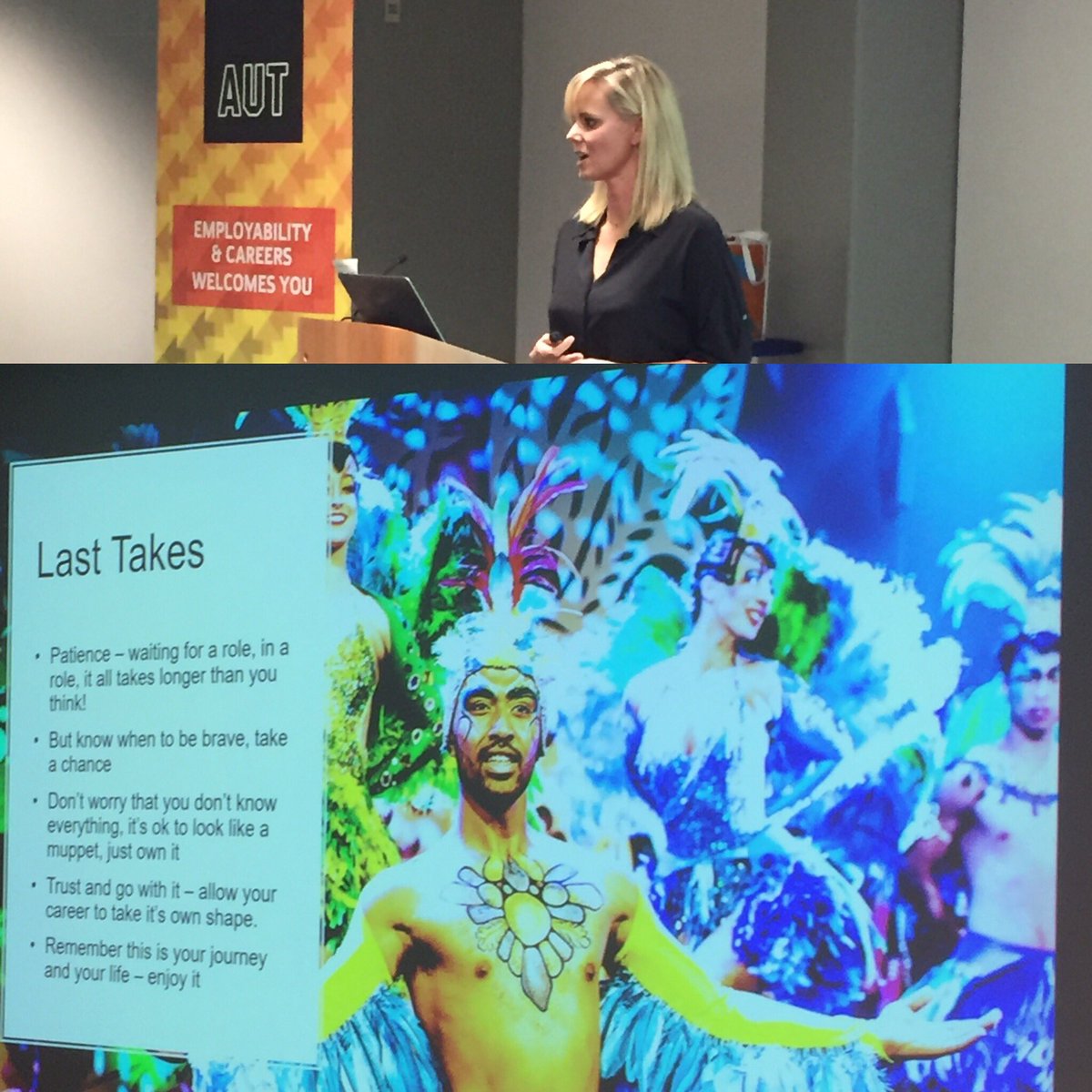 AUTCareers's tweet image. ✔️ Be patient. 
✔️ Stick with it
✔️ Have a plan but be open to opportunities.   

Thanks to Nikki for sharing your amazing career. #AUTEM17