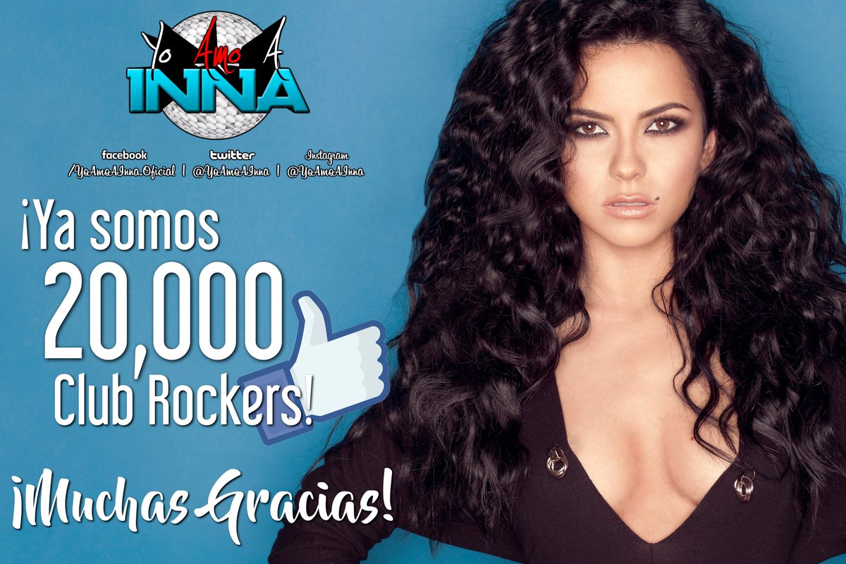 YoAmoAINNA's tweet photo. y nos sentimos felices de decirles que hemos llegado a los 20,000 'Me Gusta'!
¡Muchísimas gracias por todo! #YoAmoAINNA @inna_ro ❤ https://t.co/rB8K7My3KD