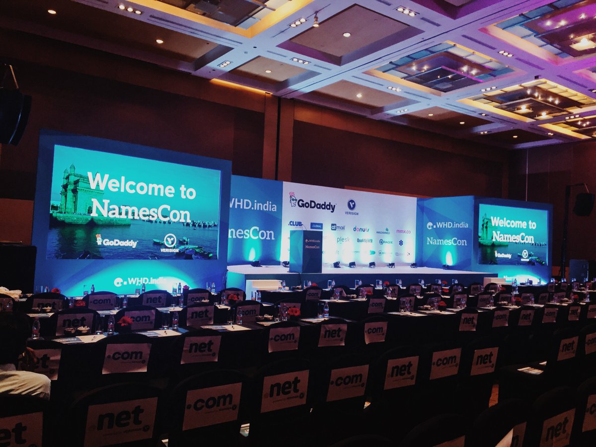 NamesCon's tweet photo. Welcome to #NamesCon India! Lots of interesting talks to come, &amp; the big finale for @Sedo's #GreatDomains #Auction! https://t.co/o5fTj1ZF6A https://t.co/XulyzQCi8k