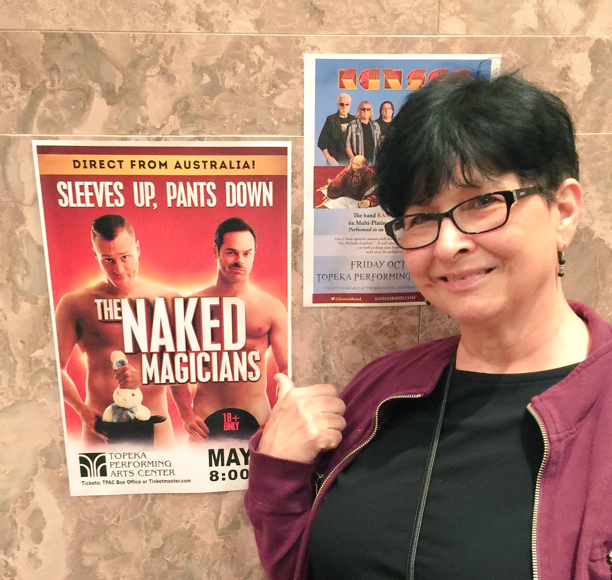 romiebear's tweet photo. My Gift for Mom's Birthday 🎉.. We had a Blast @NakedMagicians @chriswaynemagic @MikeTylerMagic #TopekaKansas #thenakedmagicians 😘👏👍🏻😜🎩🍑🍆🍑🍆 https://t.co/imO5xompQ3