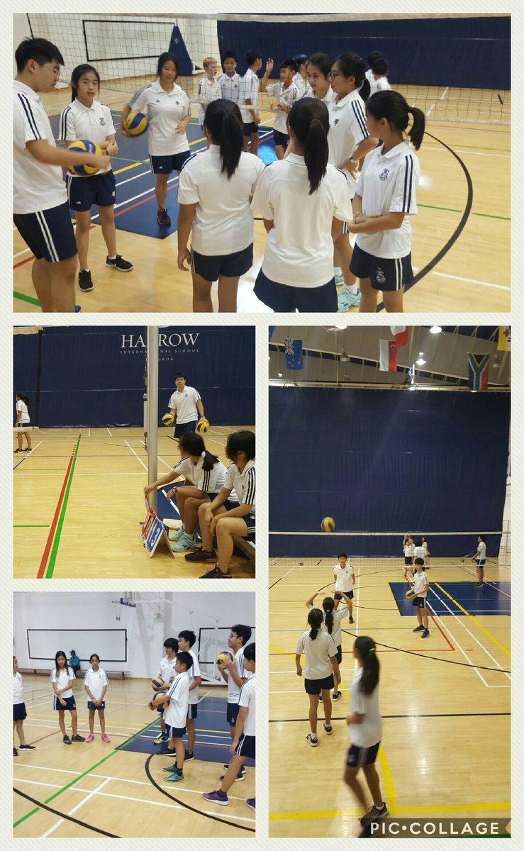 Sports Leaders in Remove year refining their delivery of a volleyball lesson to Y7 #impressed #leadershipforabetterworld