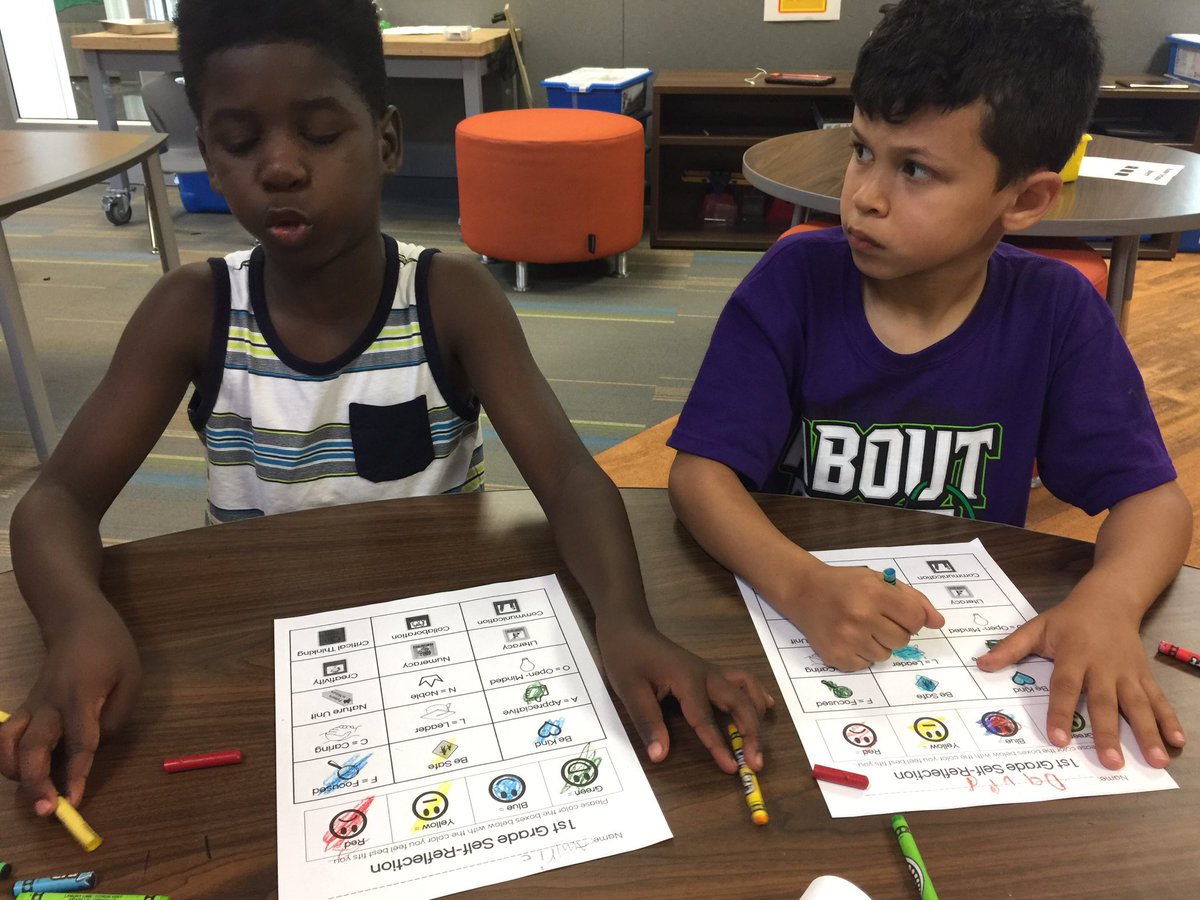 MsCastillosMath's tweet photo. S: "I love these!" When told we were doing our self reflections! Couldn't be more proud of their thoughtfulness. @TeamMeyerSPS #ignitesps https://t.co/QJvBGjAgJm