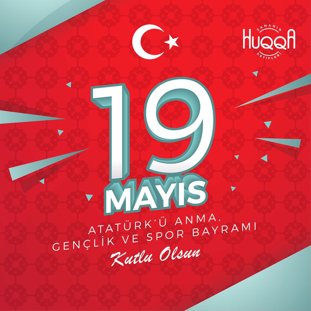 19 Mayıs Atatürk'ü Anma Gençlik ve Spor Bayramı Kutlu Olsun..
#huQQa #19mayıs #Atatürküanma