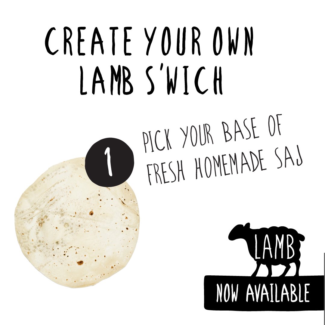myswich's tweet photo. The first step to any #gourmetshawarma is the base. Will you go whole wheat or white saj? Don't worry, both are made from organic flour https://t.co/W4A9Z3mrup