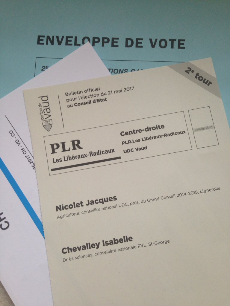 PLRLavauxOron's tweet photo. Dernière ligne droite! On casse son crayon et on oublie pas de voter Nicolet et @I_Chevalley si ce n'est pas encore fait! #vd2017 #PLRLO https://t.co/nHv6EUfPCl