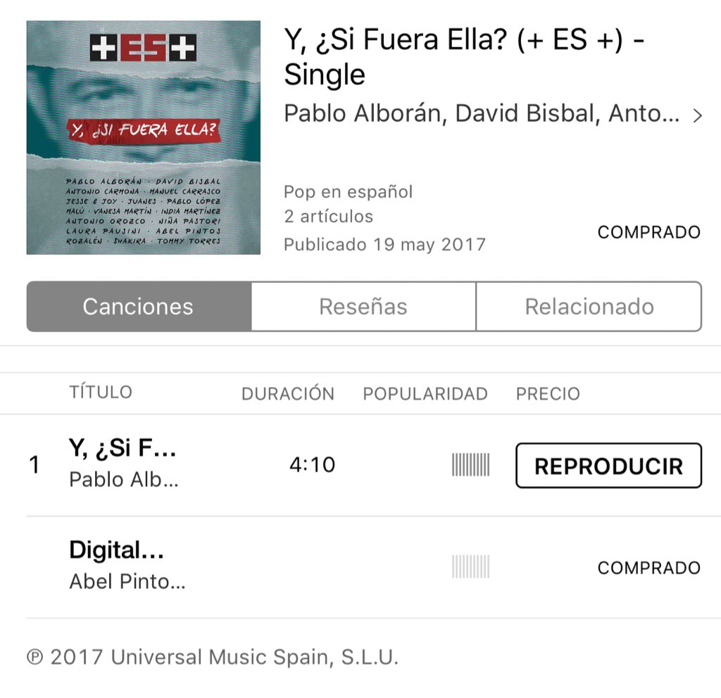 Empezar el día así 🔝🔝<a href="/AlejandroSanz/">Alejandro Sanz</a> <a href="/SaveChildrenEs/">Save the Children Es</a> solamente 0'99€ ! 
itunes.apple.com/es/album/y-si-…  ❤️❤️ <a href="/PabloLopezMusic/">Pablo López</a>