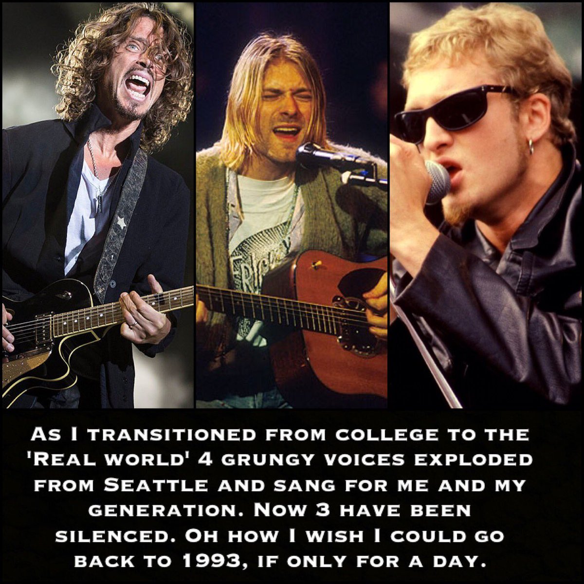 CHARDEEMACWILLY's tweet photo. Rest easy #chriscornell you were one #badmotofinger Jam now with #curtcobain and #lanestaley https://t.co/SBDuiTLBeE