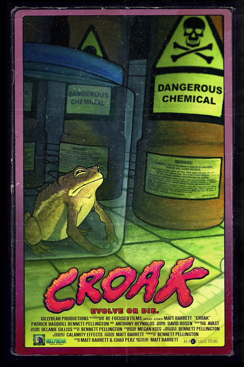 croakshortfilm's tweet photo. Coming Soon. #CROAK #shortfilm #indiefilm #ILM #NCfilm #frogs #TOADallycool #horror #practicaleffects #SFX #CalamityEffects https://t.co/7VkfBAZvlg