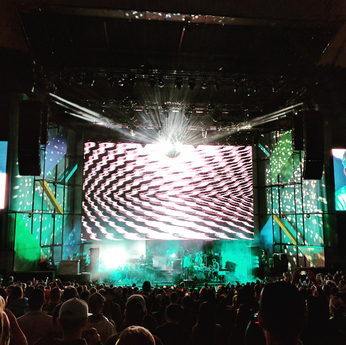 Rounding off a day full of tech at Google I/O with a music gig with LCD Soundsystem #io17 #partywiththedevelopers