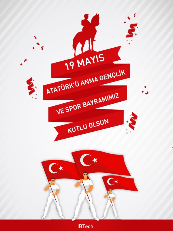 19 Mayıs Atatürk'ü Anma, Gençlik ve Spor Bayramımız Kutlu Olsun #19Mayıs1919
