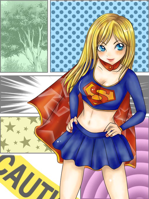 スーパーガールのtwitterイラスト検索結果 古い順