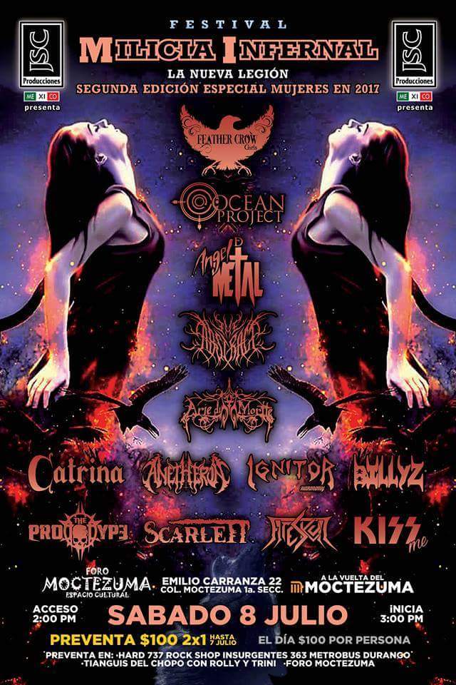 ThePrototypeMX's tweet photo. Sabado 8 de Julio ! #MiliciaInfernal en el #ForoMoctezuma !! Los esperamos !!
#WeAreThePrototype https://t.co/B7juI4EJ5U