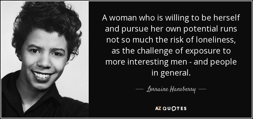 Happy birthday to the late Lorraine Hansberry!  