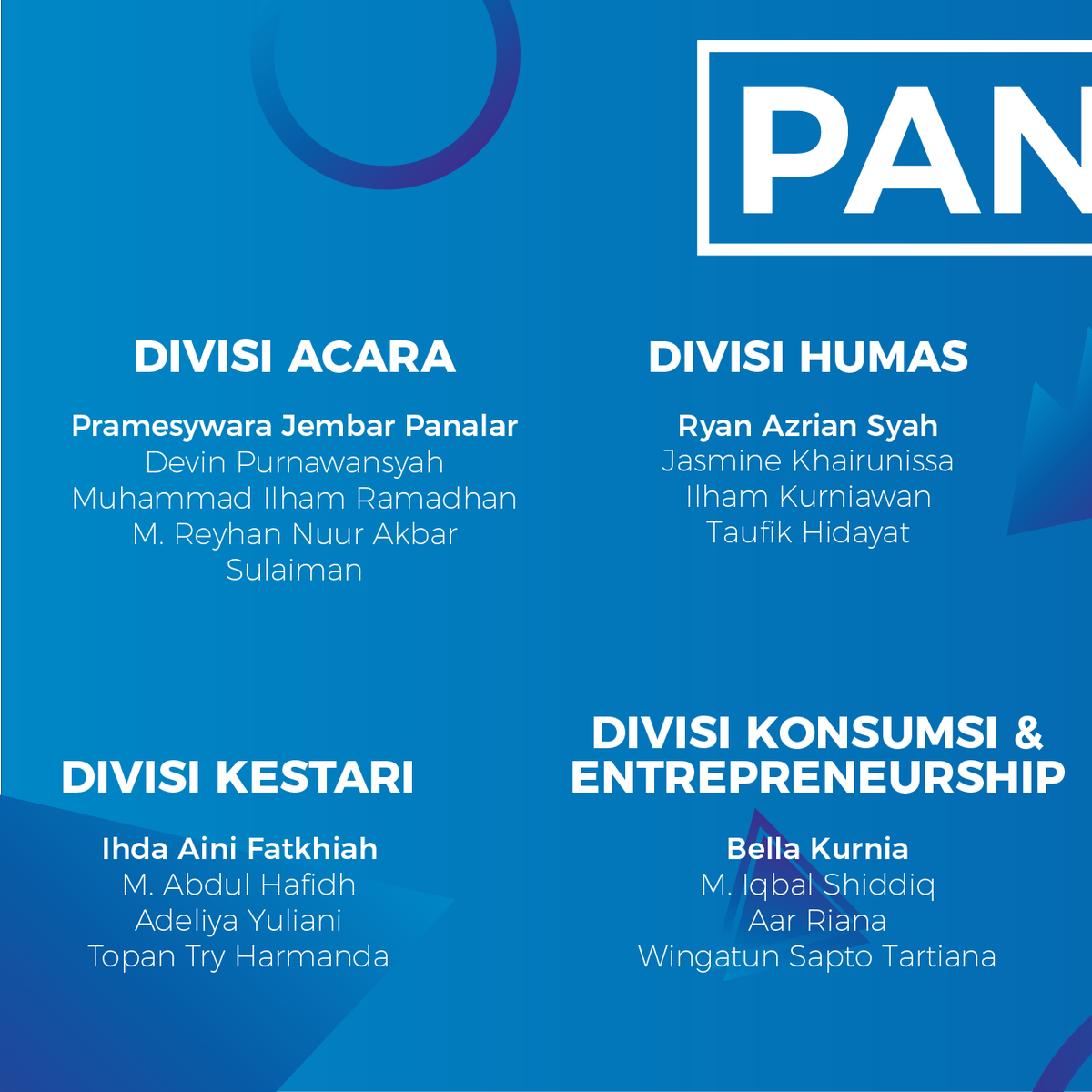 CPSC_IPB's tweet photo. Selamat bagi kalian yang telah terpilih sebagai STAFF CPSC 2017. Kami tunggu kontribusi kalian di CPSC 2017! https://t.co/A68UMNH5dU