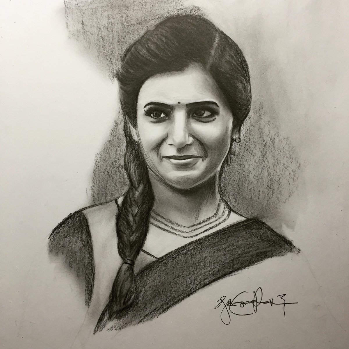 ArtStation - Actress Samantha Ruth Prabhu Pencil Sketch 2023  #SamanthaRuthPrabhu #pencilsketch