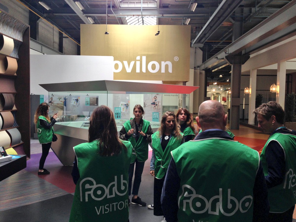 ToonThirdWay's tweet photo. #Thirdway does #Forbo amazing tour so far through their #linoleum #factory @ForboFlooringUK @ForboFlooringNA @forboflooring #designthinking https://t.co/lnJ2qNmfw6