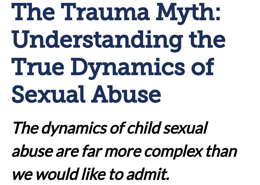 PoPpYsMiSsiOn's tweet photo. 💕▫🍃The #Trauma Myth: Understanding the True Dynamics of #childhood #SexualAbuse 🍃🔹
🔹🍃💕▫ #ChildAbuse #CSAbuse
https://t.co/EPQVSvuxTM https://t.co/NfVMSe09ci