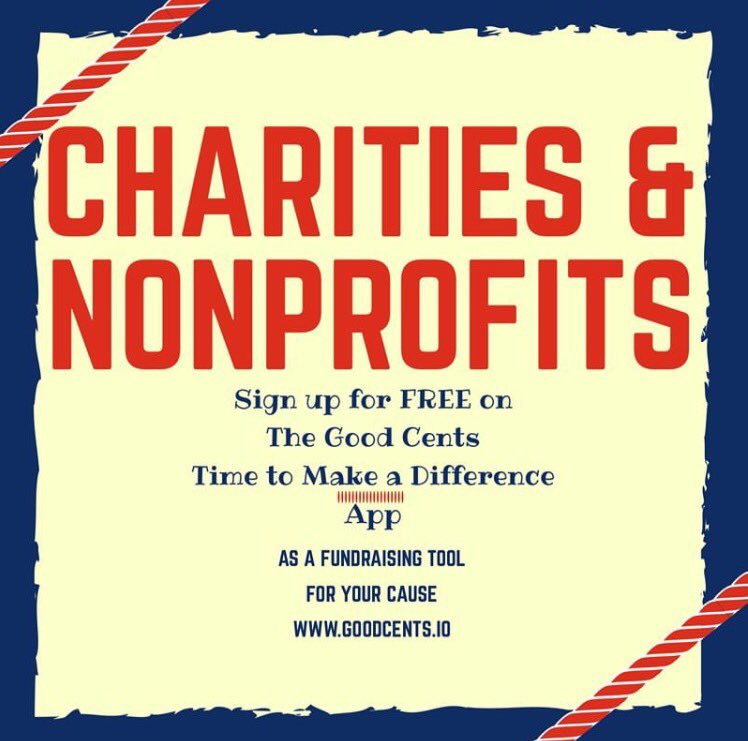GoodCentsTWS's tweet photo. #goodcentstimetomakeadifference #givingapp #charityfundraising #signupforfree https://t.co/rJSXot1NRa https://t.co/8LNoKRjpDp
