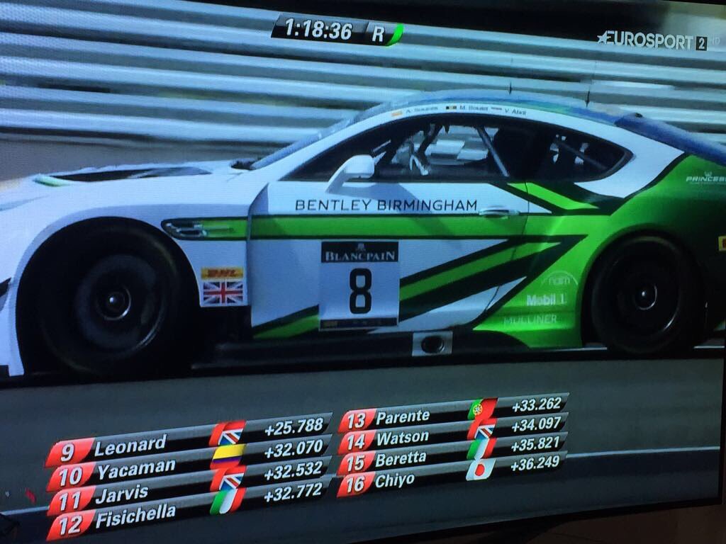 Bentley #GT3 on @Eurosport GT3 Race Car sponsored by Bentley Birmingham <a href="/BentleyMotors/">Bentley Motors</a> <a href="/SilverstoneUK/">Silverstone</a>