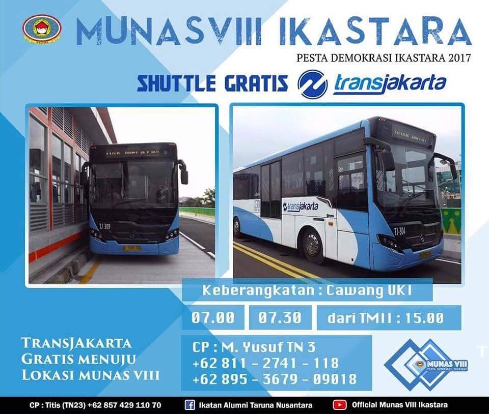 atmosphere18's tweet photo. Kabar gembiraaa, besok km bisa ikutan naik Transjakarta secara gratis langsung ke lokasi MUNAS 🙆. Kurang keren apa, cobak? Jgn lupa datang! https://t.co/Jj7jRiFg4e
