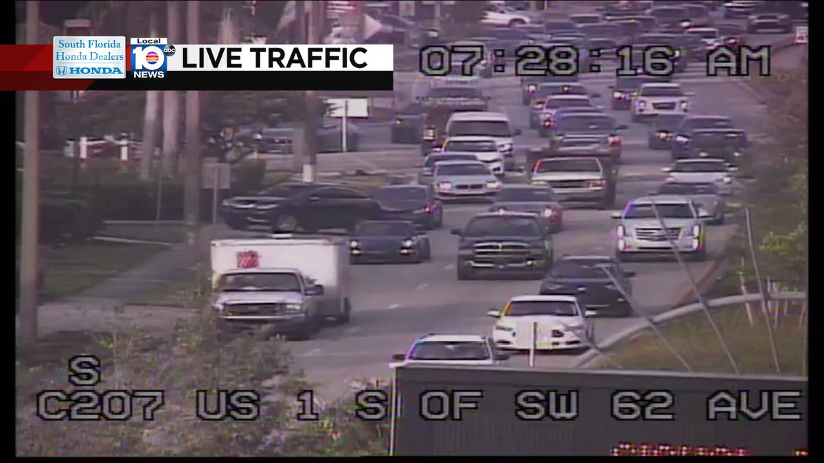Crash on US-1 NB at SW 80th St #traffic https://t.co/cHnFgCruf0