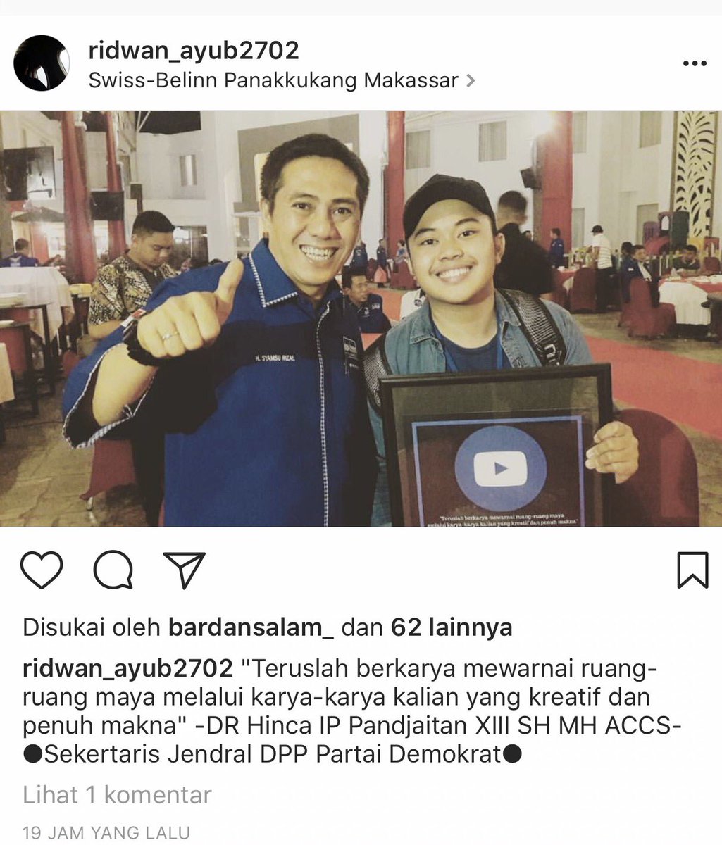 hincapandjaitan's tweet photo. Kegiatan semalam bersama kreator muda makassar meninggalkan cinta yg luar biasa antara demokrat dan mereka. Terus berkarya nak. https://t.co/kMzMhZk1VD