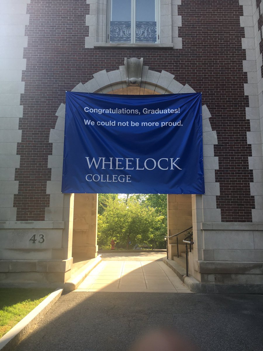 grahamksc's tweet photo. Congrats to the @WheelockCollege class of 2017! Oh the places you'll go...Remember Career Services is always here to support your journey. https://t.co/EnUj7Hhv3h