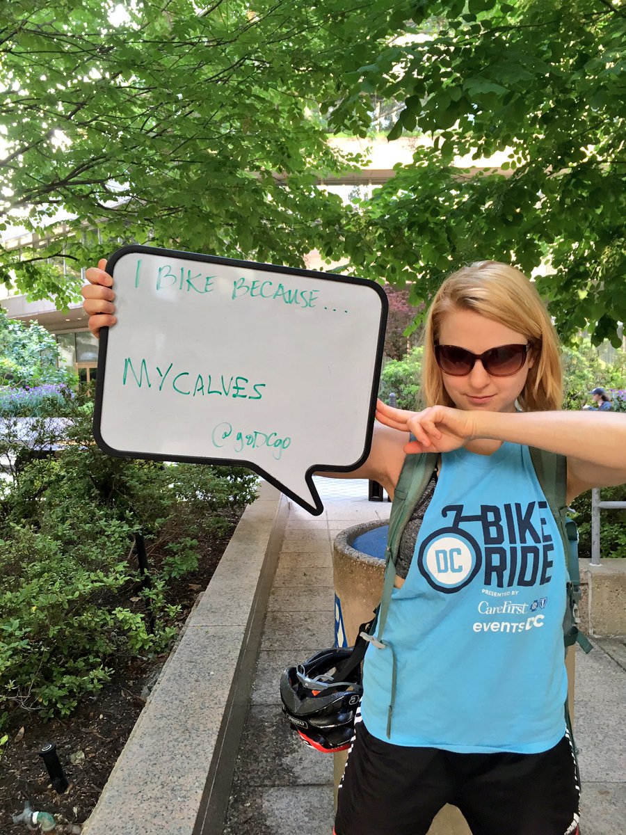 goDCgo's tweet photo. And the first of the #BikeConfessions rolls in. Good calves surely are a good reason to take two wheels! #BTWD2017 https://t.co/AHm131Mmq2