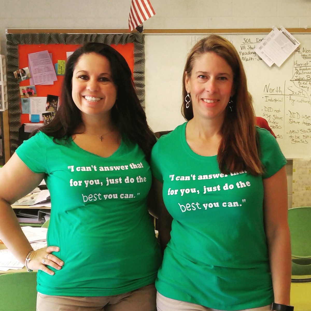 annahnelms's tweet photo. We wore our SOL shirts yesterday as we prepared our 4th graders for today's Virginia Studies state test! #spsk12proud #HES https://t.co/IRRJkj85eF